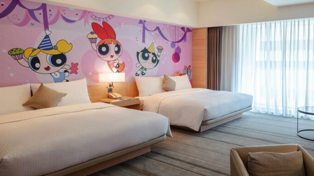 The kids will go ape over this hotel in Taiwan completely decked out in Powerpuff Girls