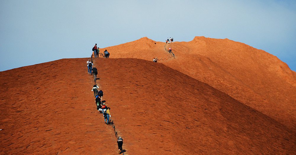 DISGRACEFUL: People are flocking to climb Uluru before it closes