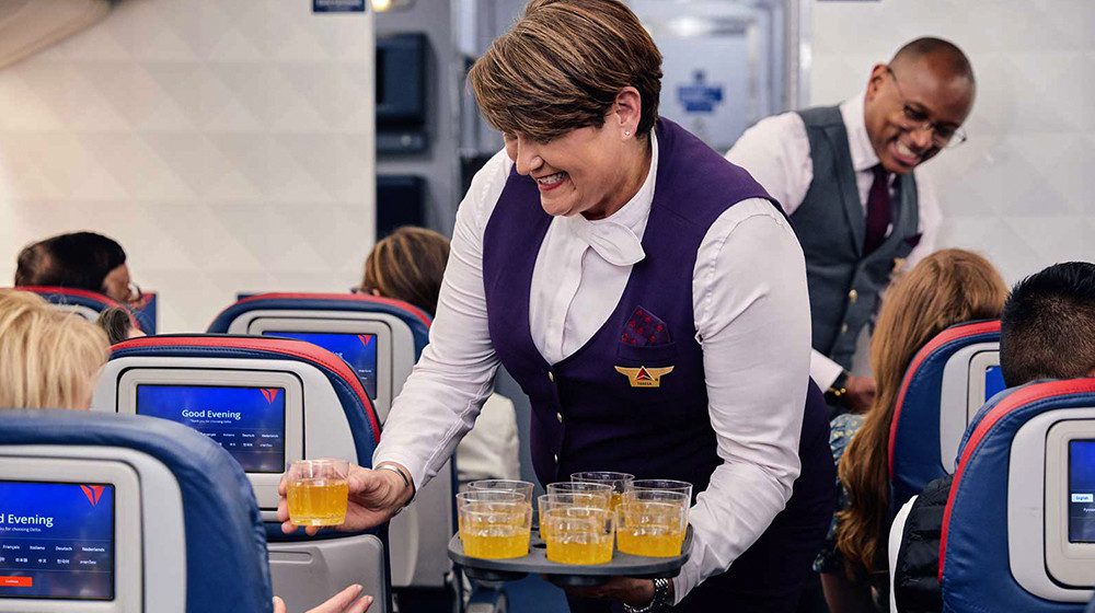 FREE COCKTAILS: Delta revamps Economy service to feel more like First Class