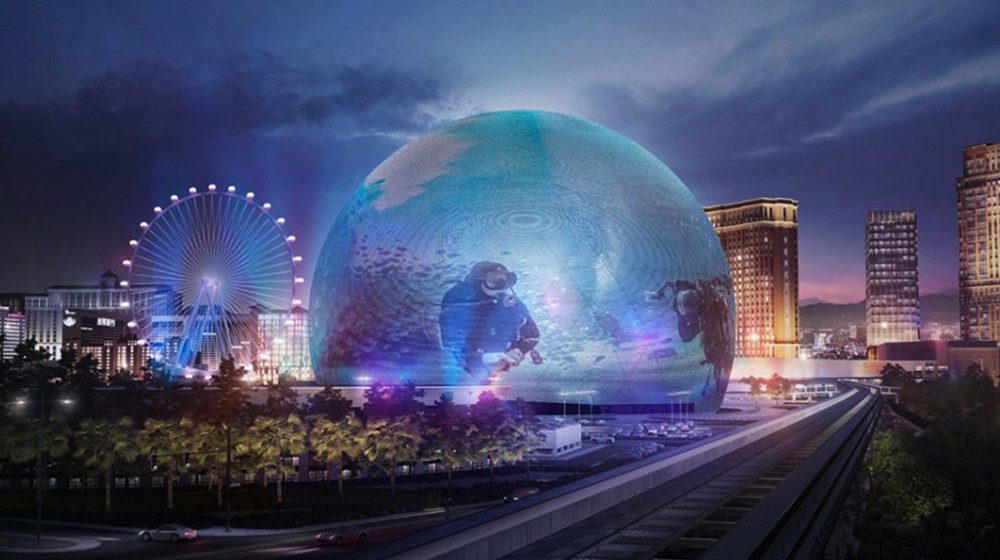 Vegas is getting a giant dome-like en't complex that transforms inside & out