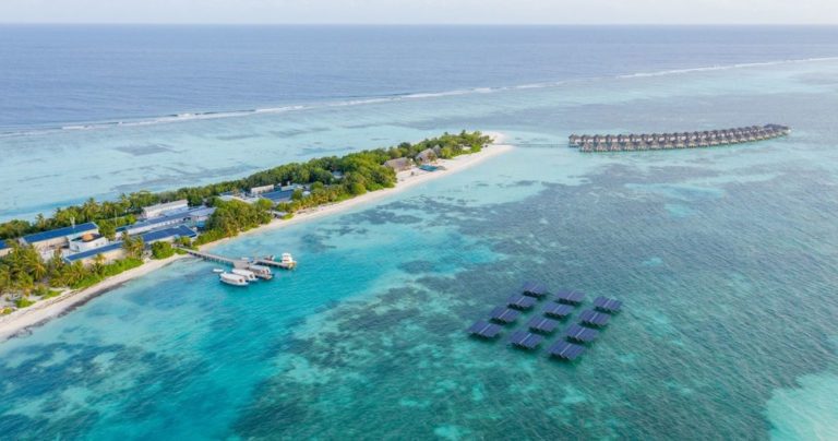 This Maldives resort just launched the world’s largest solar system at sea