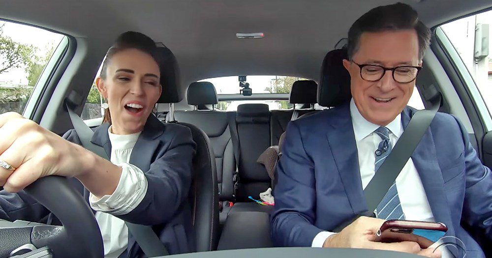 100% PURE WELCOME: When Jacinda Picked Up Stephen Colbert