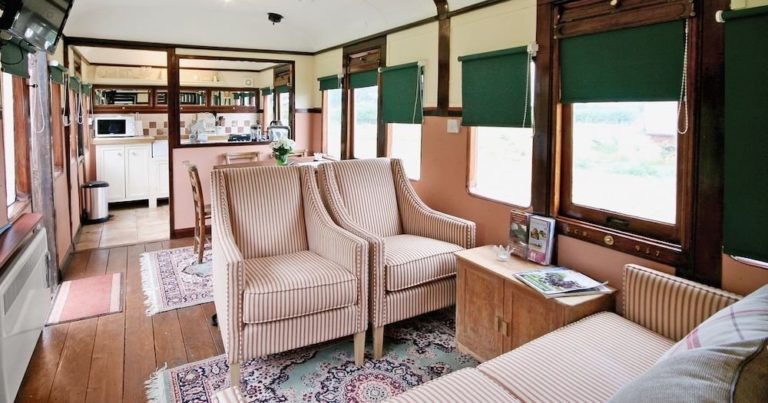 RAIL GOOD STAY: Sleep In A Railway Carriage In The English Countryside