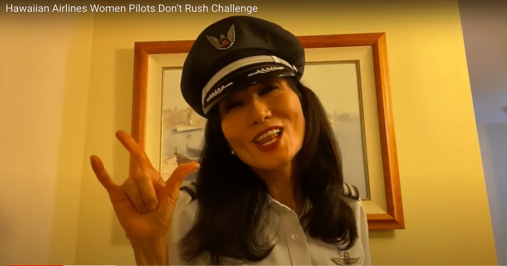 Hawaiian Airlines' Female Pilots Get Creative With #DontRushChallenge
