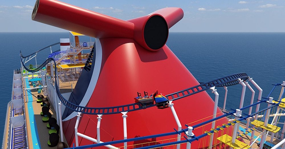 Carnival Cruise Line: First Look At BOLT, The First Roller Coaster At Sea