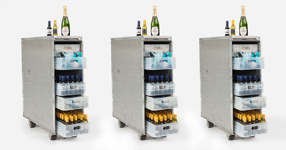 Get Trollied With Your Own Fully Stocked Qantas 747 Bar Cart