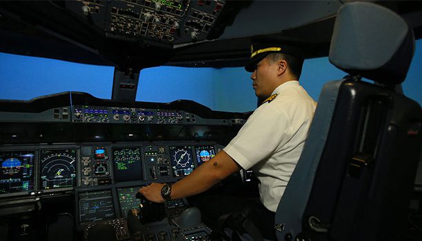 Flight simulator Singapore Airlines