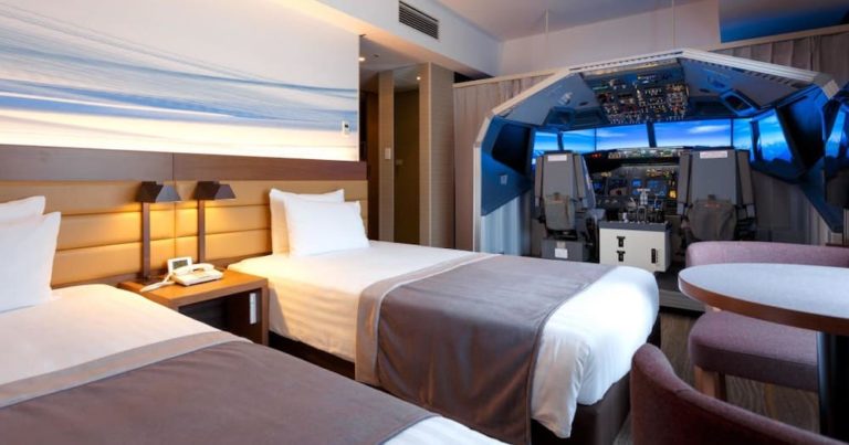 Aviation Nerds Get Excited: This Japanese Hotel Has An In-Room Simulator
