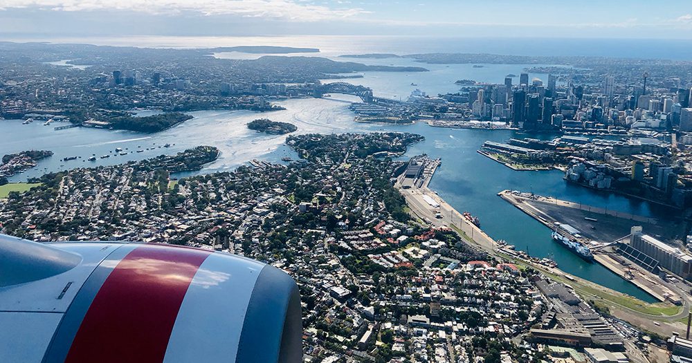 Sydney-Harbour-flying