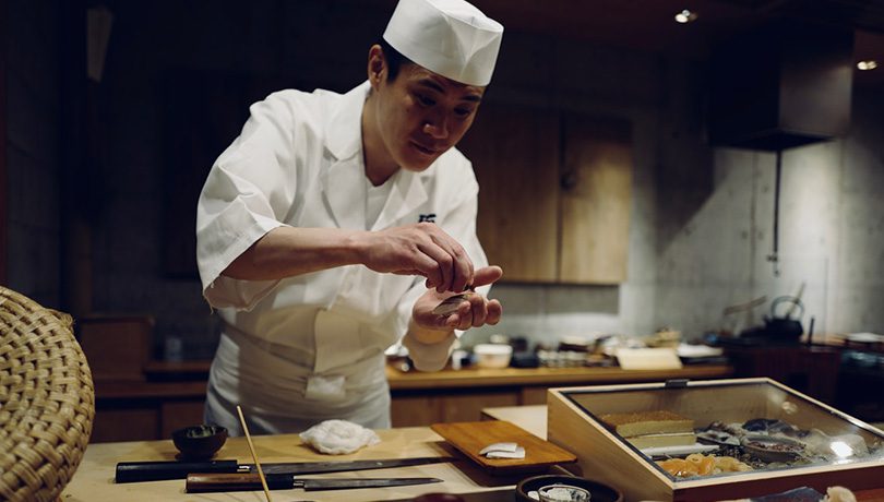 sushi making japan