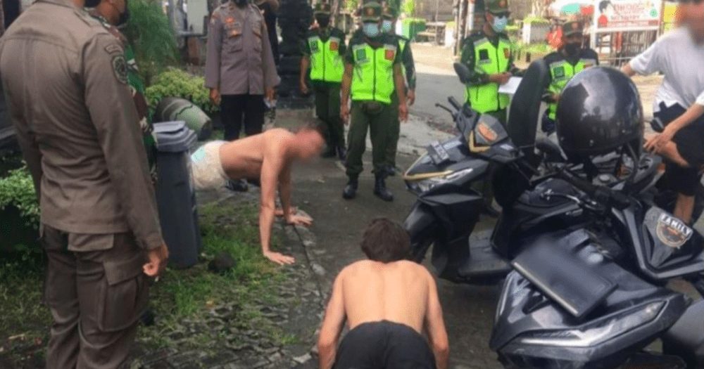 No Mask? Give Us 50: Foreigners In Bali Are Being Punished With Push-Ups