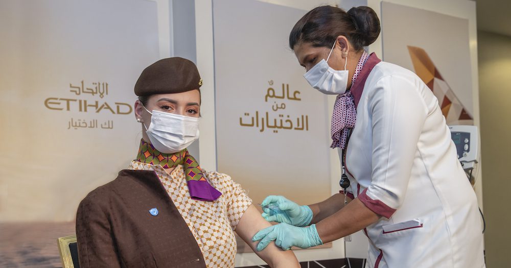 Etihad Becomes First Airline With 100% Of Crew On Board Vaccinated