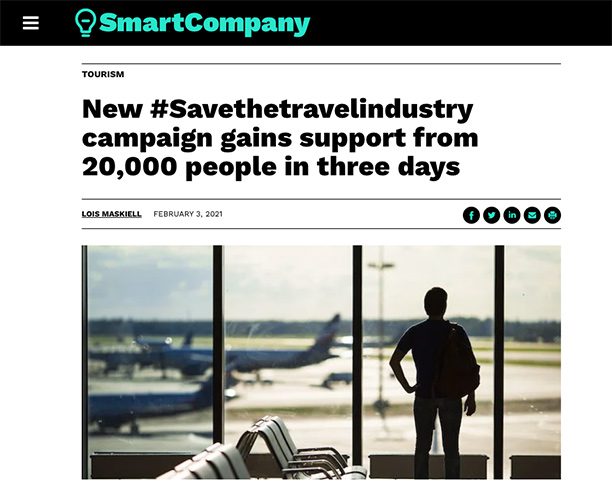 Save the travel industry campaign
