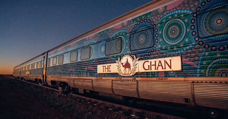 The Ghan: Transformed Into Moving Art For Parrtjima Festival Of Light