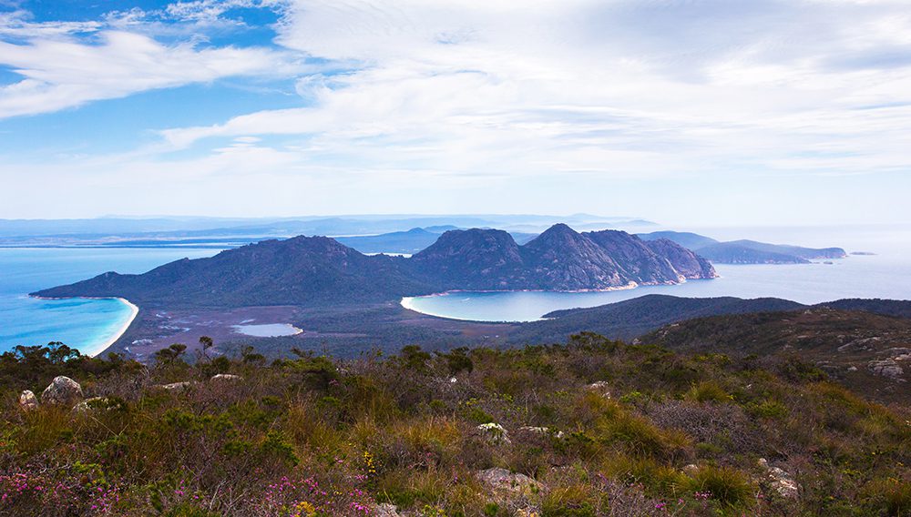 Enjoy expansive views on the 5 day Freycinet Experience Walk ©Tourism Australia