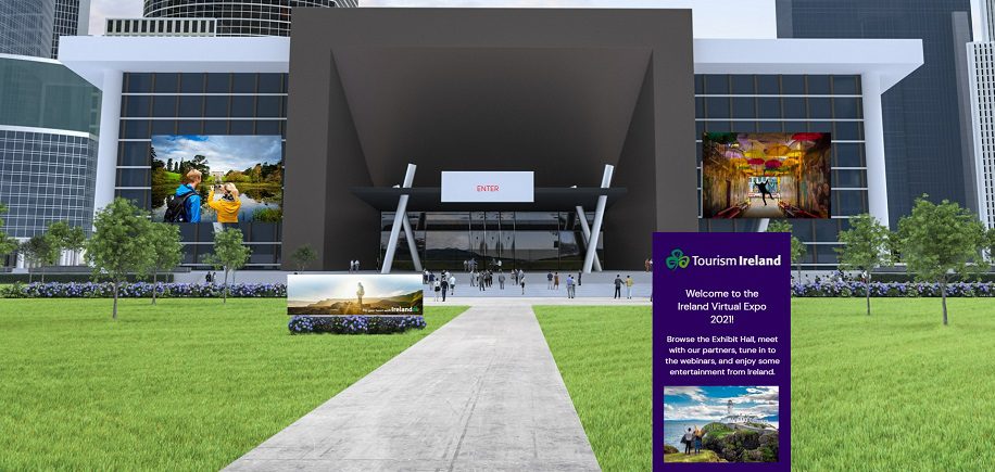 ANZ Ireland Virtual Travel Expo 2021 entrance