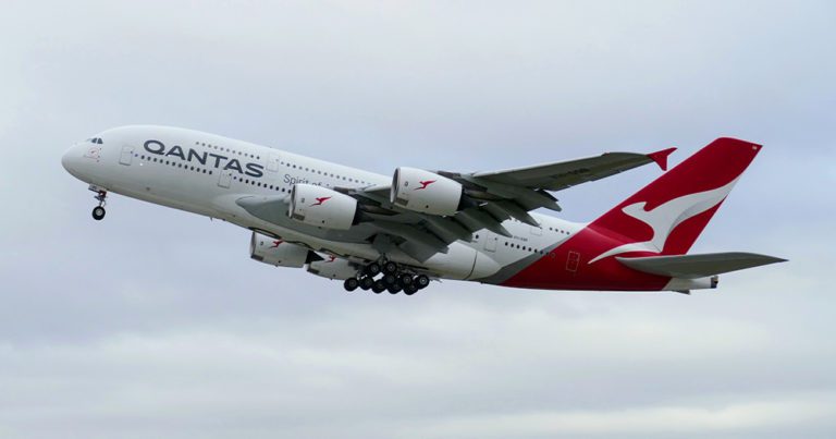 Hudson Fysh homecoming: First Qantas A380 returns to Australia