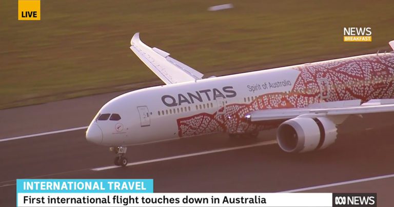 Australia is open! First quarantine-free international flights land in Sydney