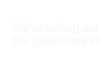 We're rolling out the green carpet Ireland left top graphic