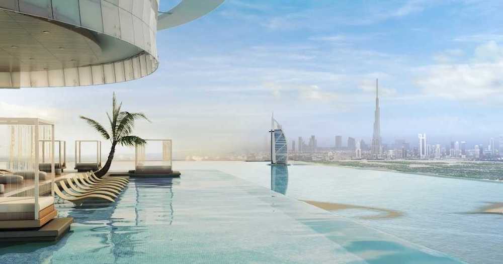 Sky-high swims: Aura, the world's highest infinity pool opens in Dubai