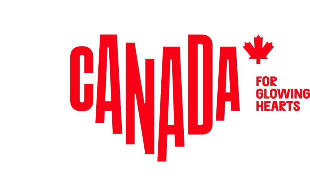Canada for glowing hearts logo