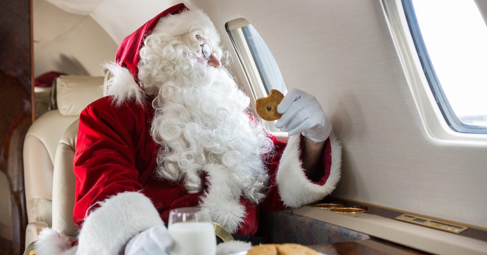 Santa's hitching a ride on all Virgin Australia flights this Christmas