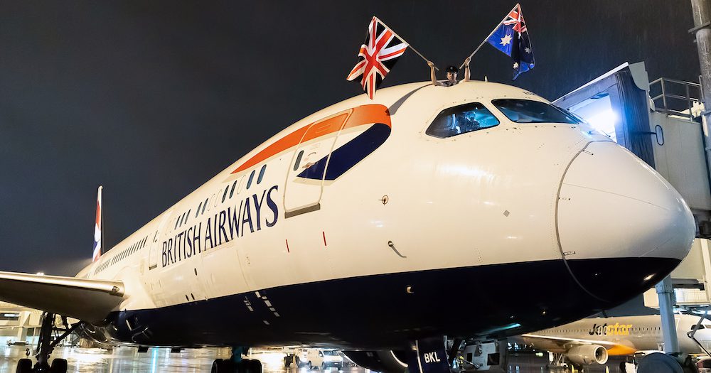 Reunited! British Airways touches down in Sydney for first time in two years