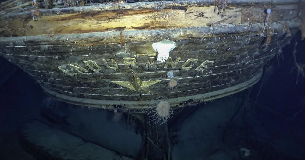 Shackleton's expedition ship, Endurance, discovered at a depth of 3008m