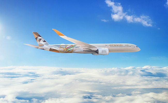 Etihads ‘Sustainability50 A350s will be part of a programme to decarbonise aviation 1