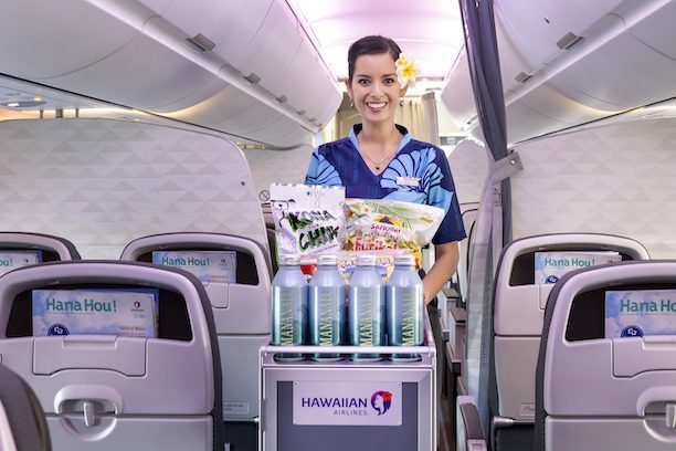 Aquaman's Aqua! Hawaiian Airlines partners with Jason Momoa to ditch plastic in premium 2 Hawaiian Airlines Mananalu