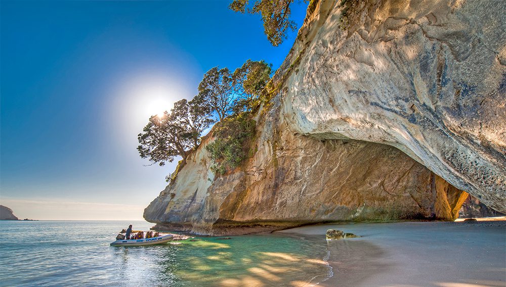 Famous Cathedral Cove is one of the “must visit” places in The Coromandel. ©Andy Belcher/The Coromandel