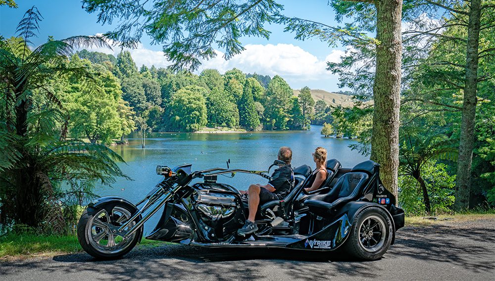 V8 Trikes can zip you out to McLaren Falls Park, a huge 190-hectare park, 20 minutes outside Tauranga. 