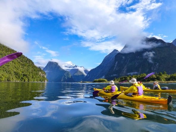 AA Kayaking on Milford Sound NZ
