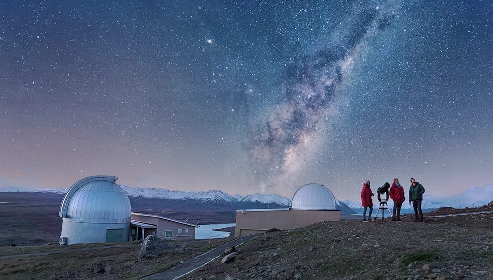 Jaw-dropping skies filled to the brim with stars can be seen from Mount John Stargazing Observatory, in the dark sky reserve at Tekapo, New Zealand. ©Julian Apse