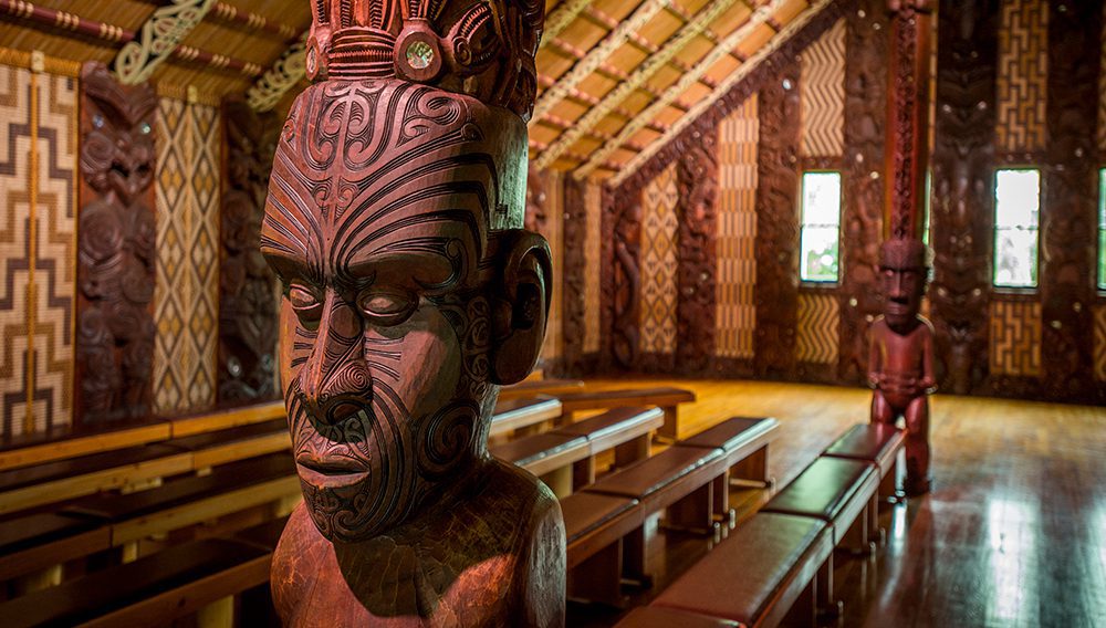 Waitangi Treaty Grounds Meeting House ©David Kirkland