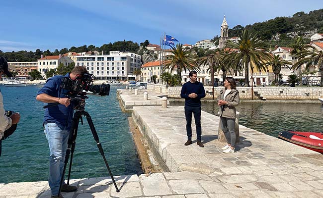 Watch and win a luxury yacht cruise: Emerald Cruises stars on Getaway 2 Emerald Cruises Getaway shoot in Hvar Croatia