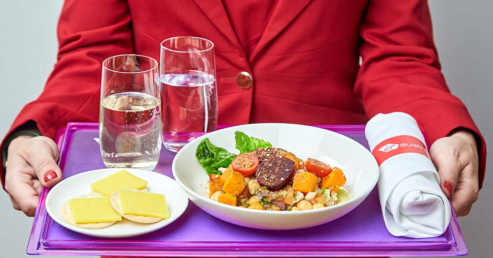 Delish new dishes for Virgin Australia’s inflight Business Class winter menu