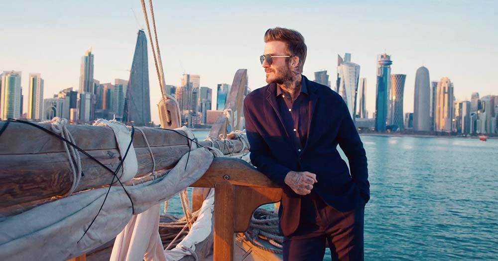 Bend it like Qatar: David Beckham does Doha in 48hrs for new campaign