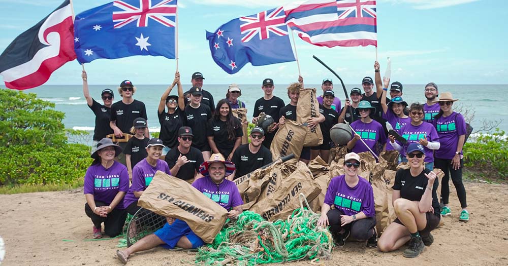 Keeping it clean: Oceania team joins forces in Oahu for the oceans
