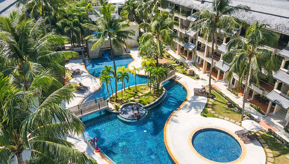 Radisson Resort Suites Phuket Aerial Pool View