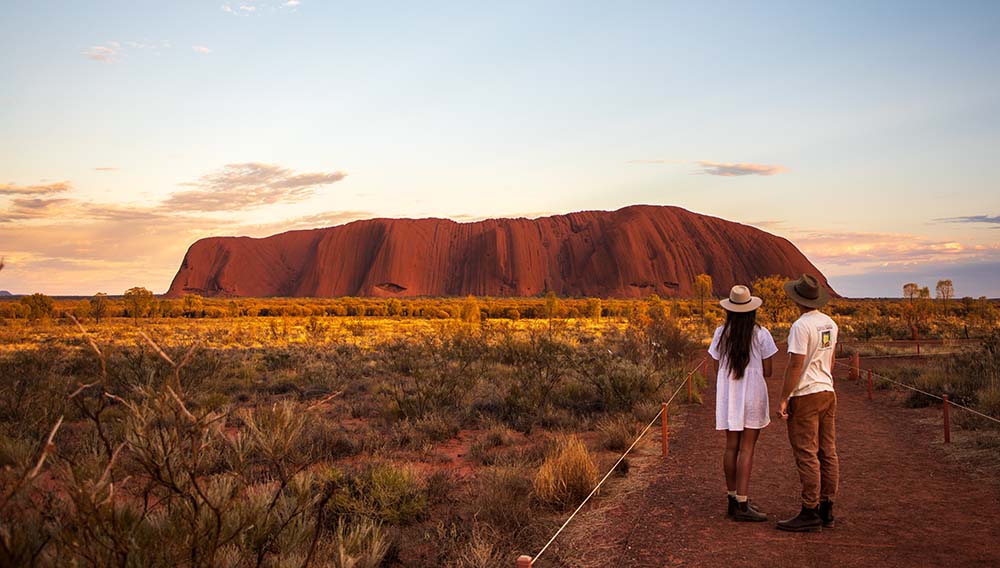 Spectacular views of Uluru Mandatory credit Tourism NT The Salty Travellers