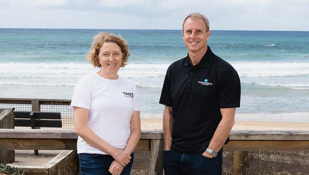 Take 3 for the Sea CEO Jacquie Riddell NCL APAC Managing Director and Vice President Ben Angell 1 1