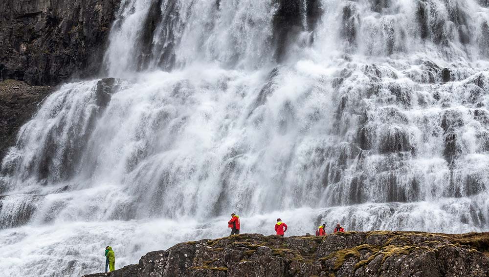 The Majestic Waterfall Dynjandi Ísafjördur Iceland HGR 124629 Photo Andrea Klaussner