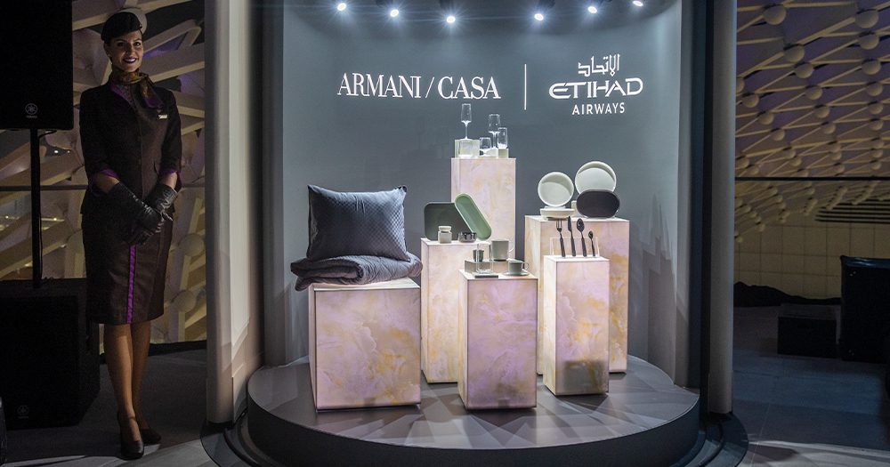 Armani Business Class anyone? Etihad launches world-first partnership