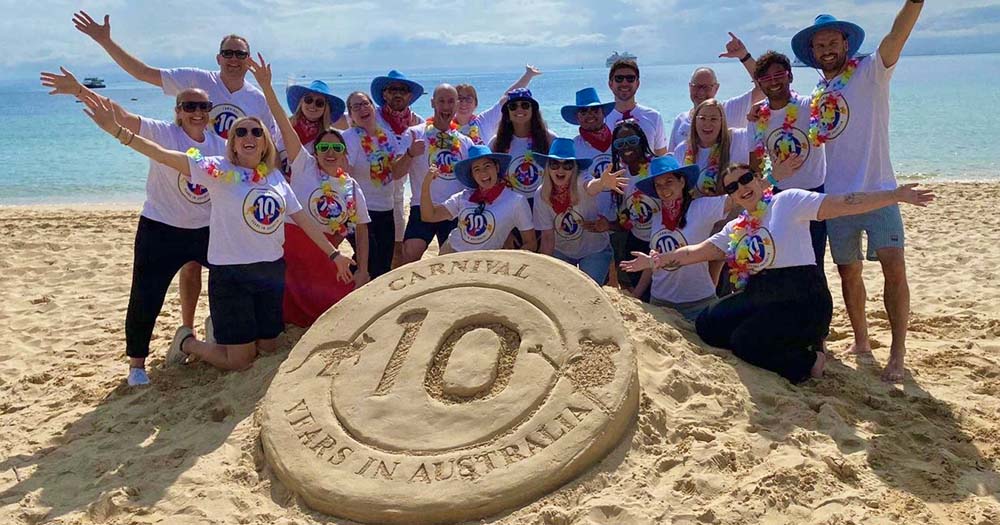 Decade of fun: Carnival clocks up 10 years of Aussie cruising holidays