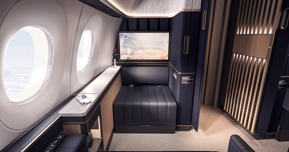 Suite offering: first-ever business and first class suites for Lufthansa