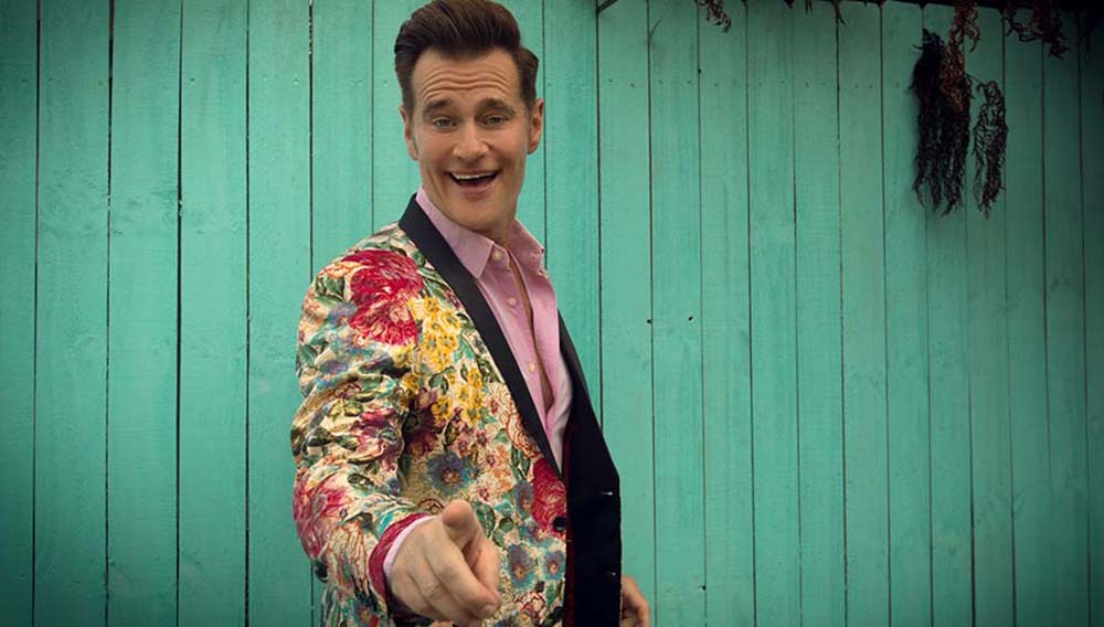 Man in colourful jacket