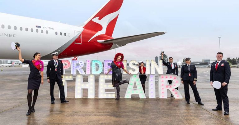 Sashay away! Pride is in the air for Qantas WorldPride Sydney Flight