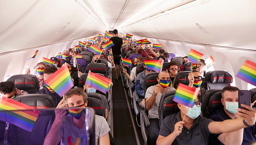 VA Pride Flight passengers