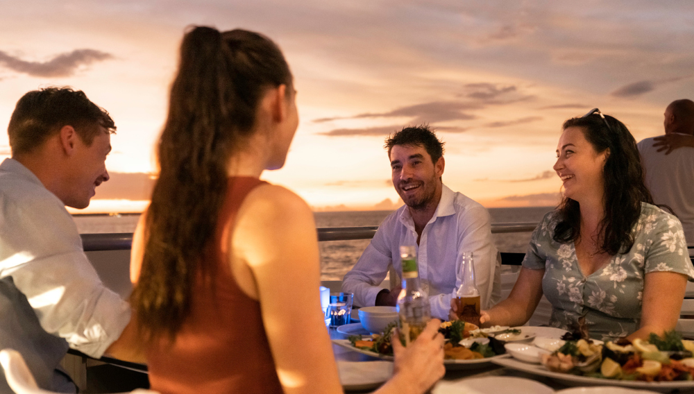 Gaze and Graze at the famed Darwin sunset with Darwin Harbour Cruises